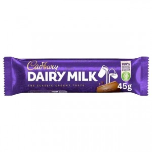 Cadbury Dairy Milk Chocolate Bar - 45g - UK